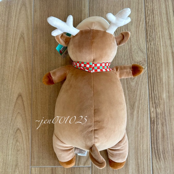 Holiday Brown Deer Weighted Plush Throw Pillow - Pillowfort - Picture 9 of 12